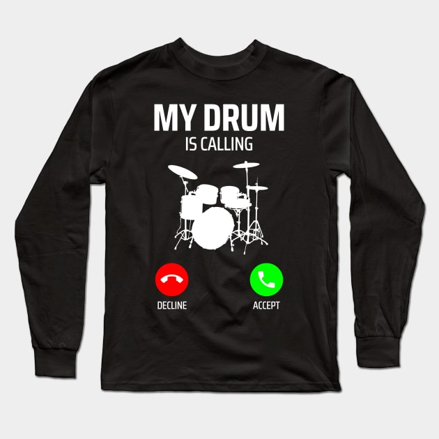 drums Long Sleeve T-Shirt by Mandala Project